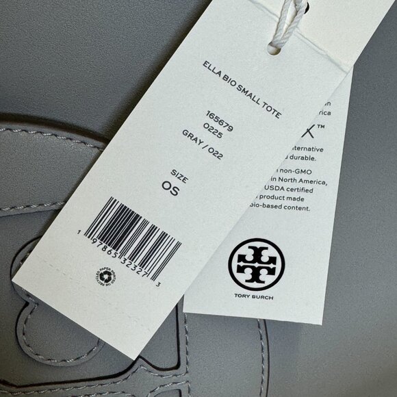 Tory Burch Small Ella Bio Tote – Gray - Picture 11 of 11